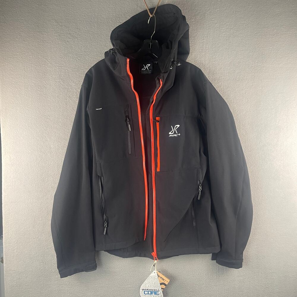 Revolution Race Hiball Hooded Jacket Hypershell Core Men’s Small Black / Orange